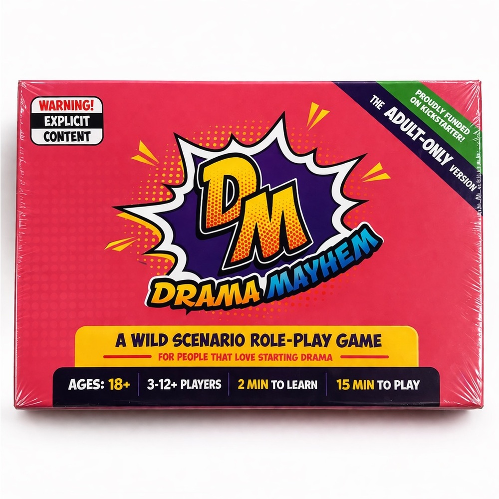 Drama Mayhem Adult Party Game Role Play Card Game 18+ Sealed NIB